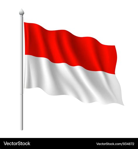 indonesian flag vector